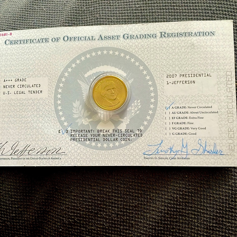 Jefferson coins never circulated!